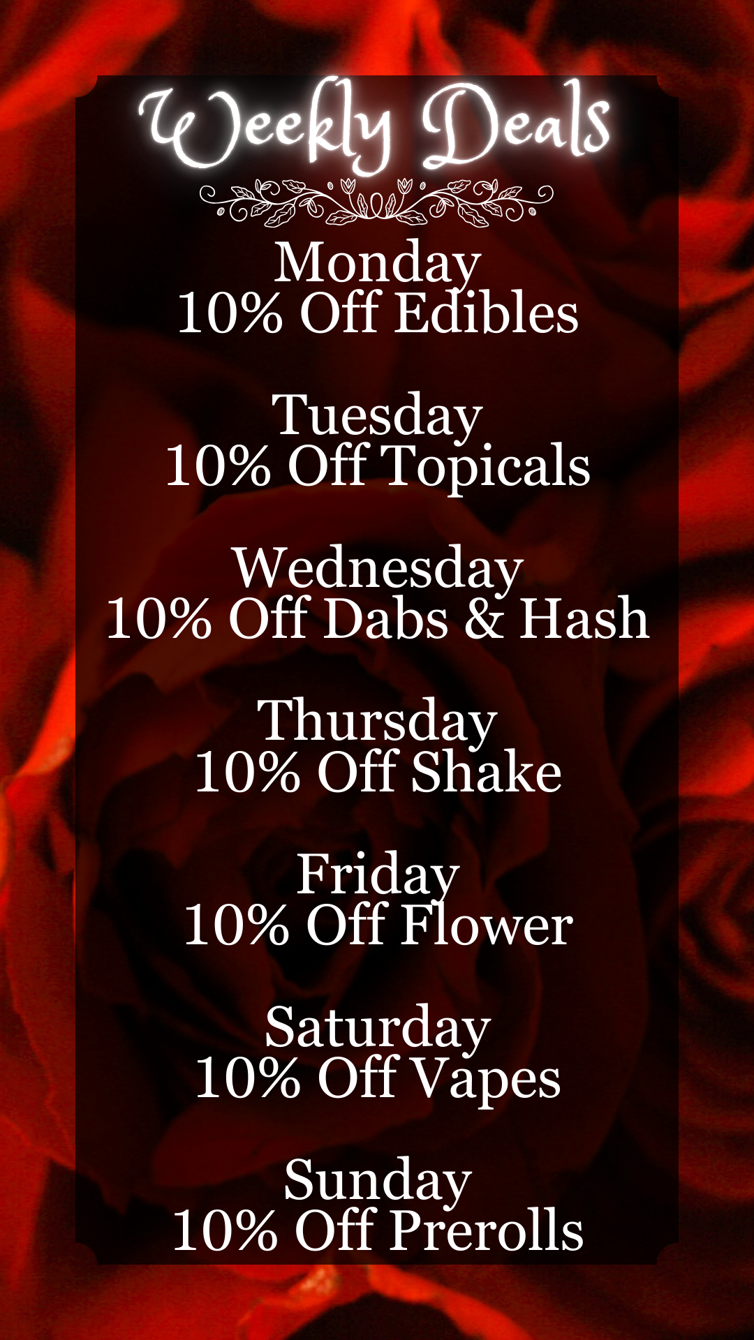 Weekly Deals Happy Herbs Healing Releaf in Silver City, NM